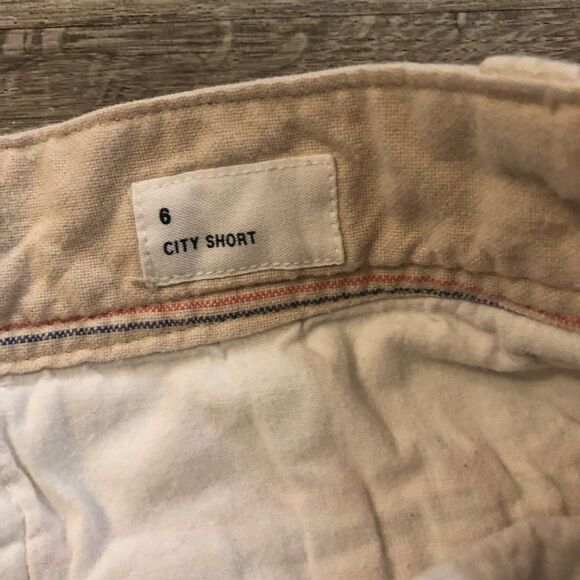 Women's Gap City Short Tan with Red & Blue Stripes - Picture 5 of 9